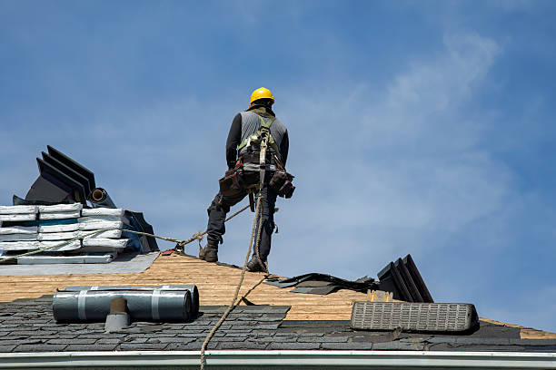 Professional Metal Roofing technician working in Webster, MA